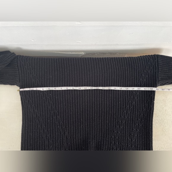 3/25 Black Rib Knit 3/4 Sleeve Forever 21 Sweater - Picture 4 of 8